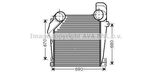 AVA QUALITY COOLING Интеркулер MEA4226